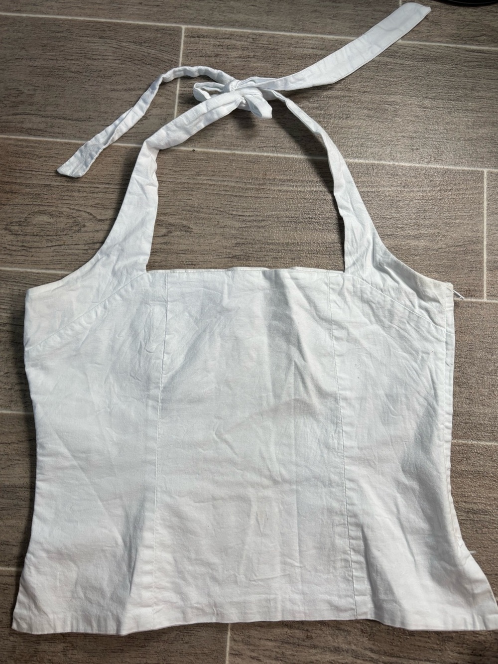 ASOS White Halter Tie Neck Camisole